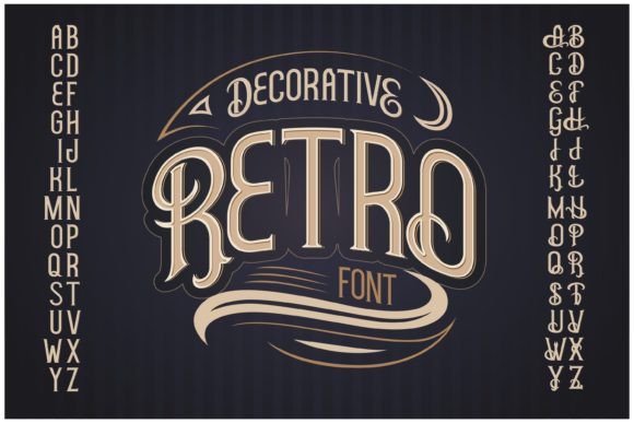 Download Vector Retro Typeface - Typeface Collection